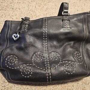Brighton Black Leather Large Bag LIKE NEW!